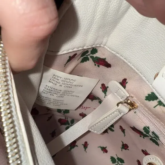 Betsy Johnson Bow Satchel Bag – CLEAN – Pastel Rainbow Ombré – Pearl Detail - Picture 10 of 15